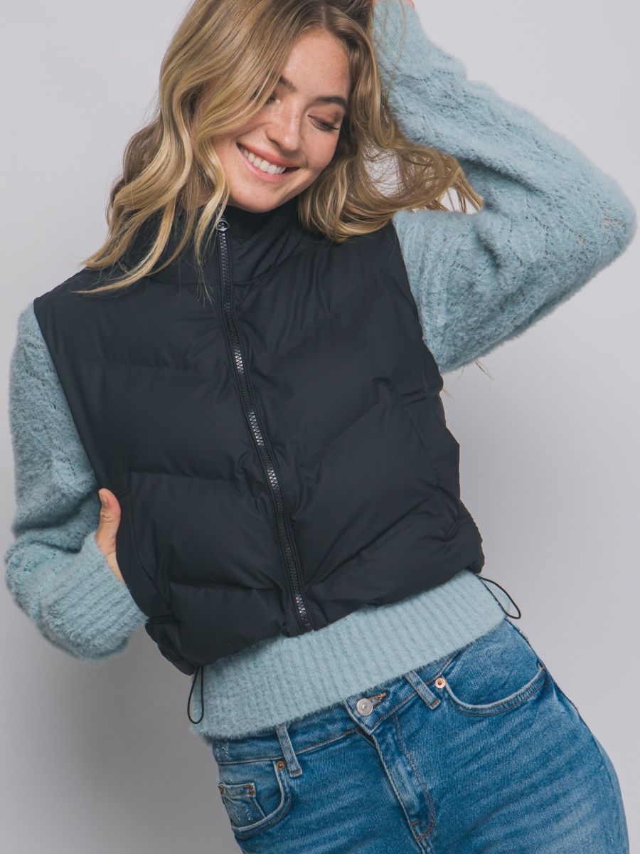 Joan Cropped Puffer Vest