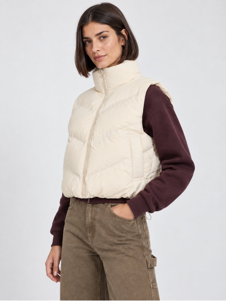 Joan Cropped Puffer Vest