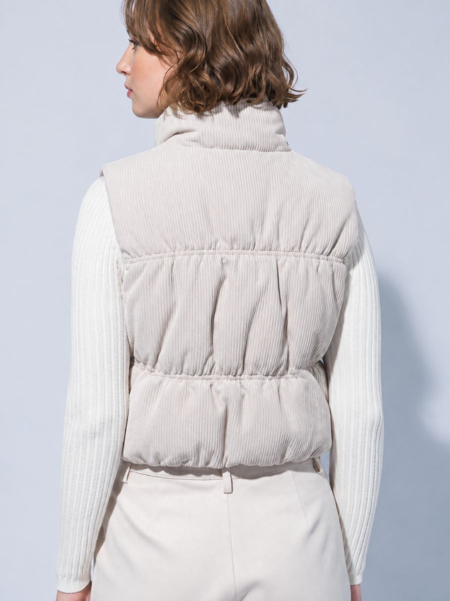 Corduroy + Plaid Reversible Vest