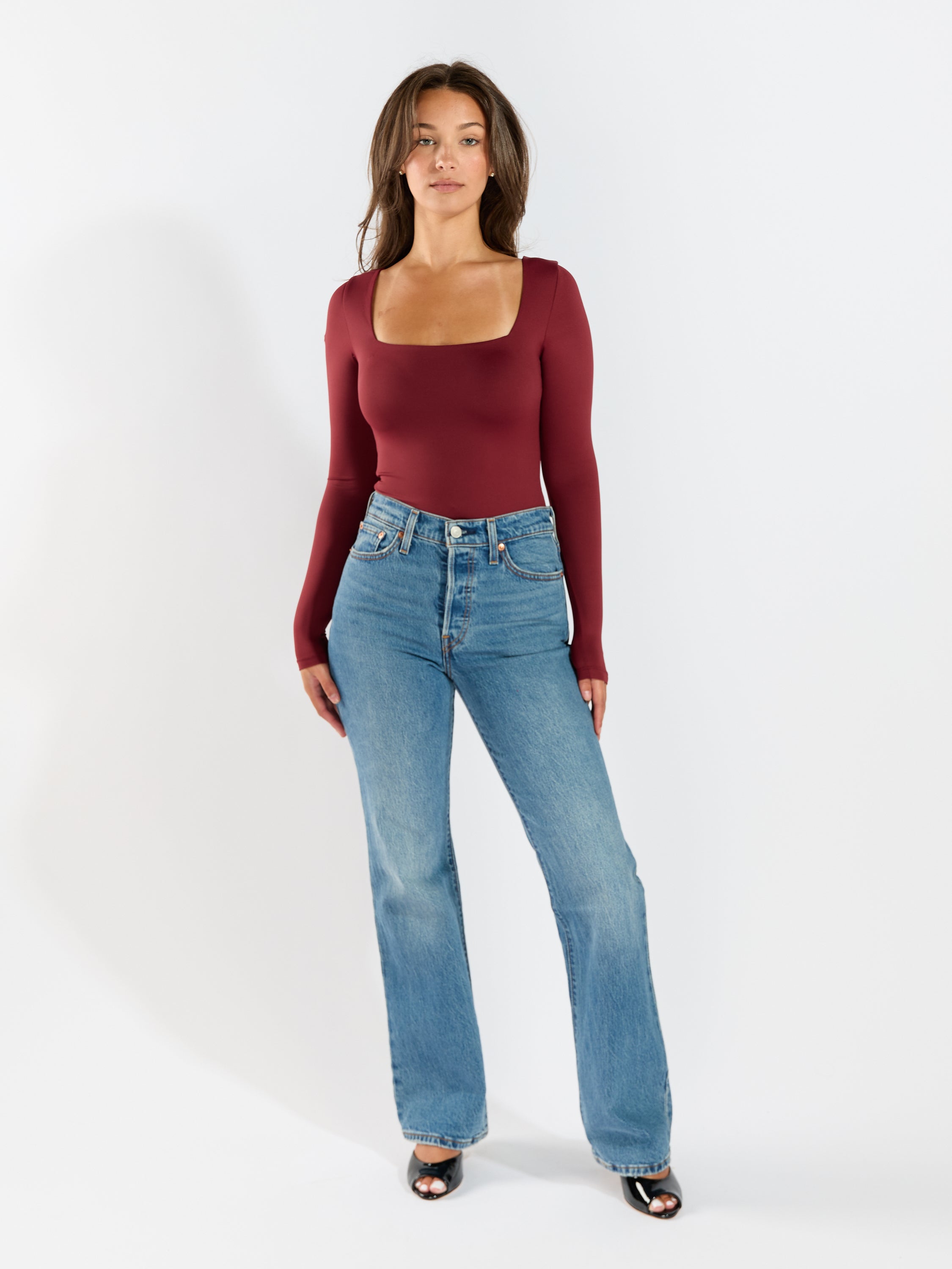 Second Skin Stacy Square Neck Bodysuit