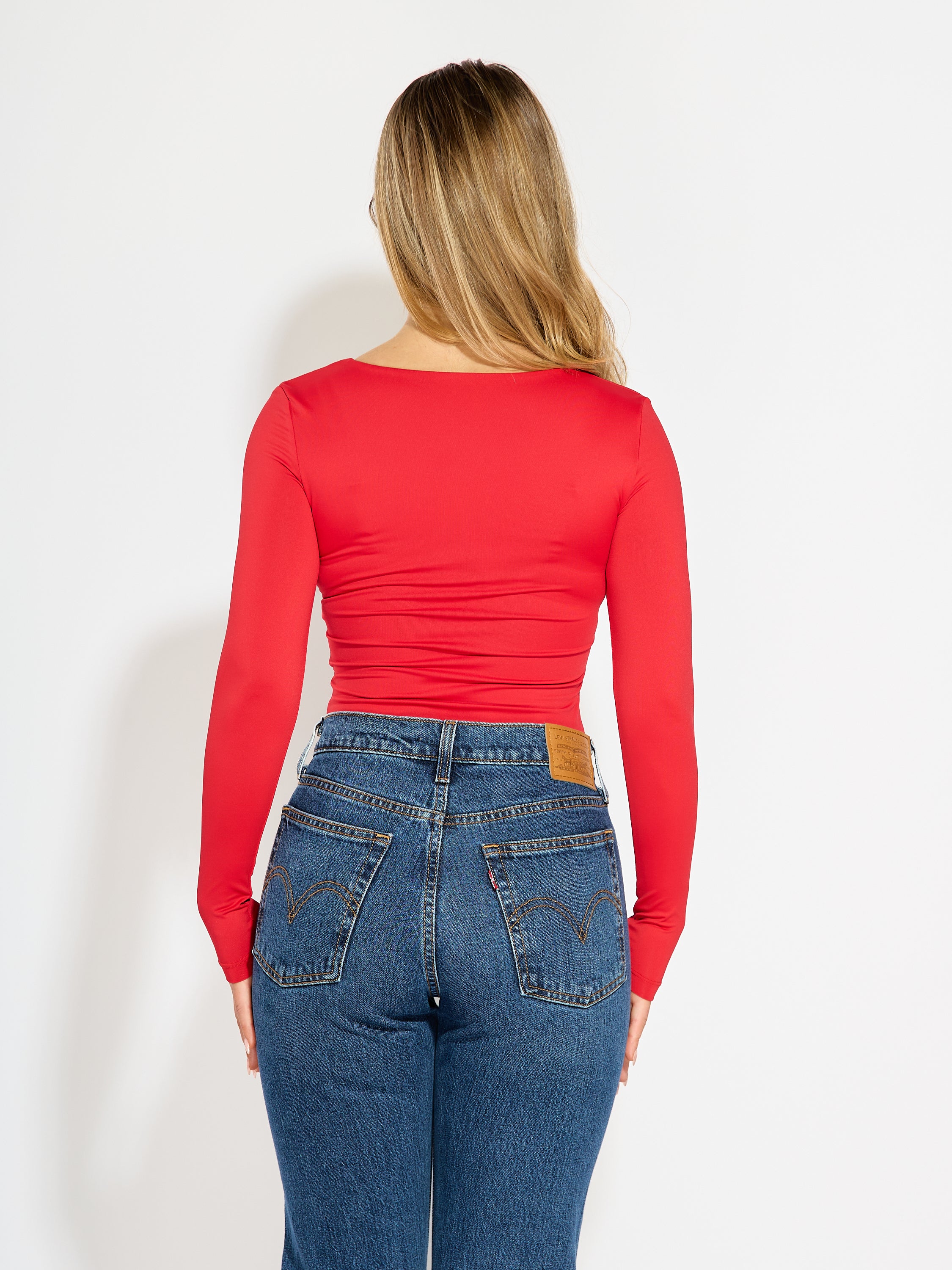 Samantha Sweetheart Long Sleeve Bodysuit