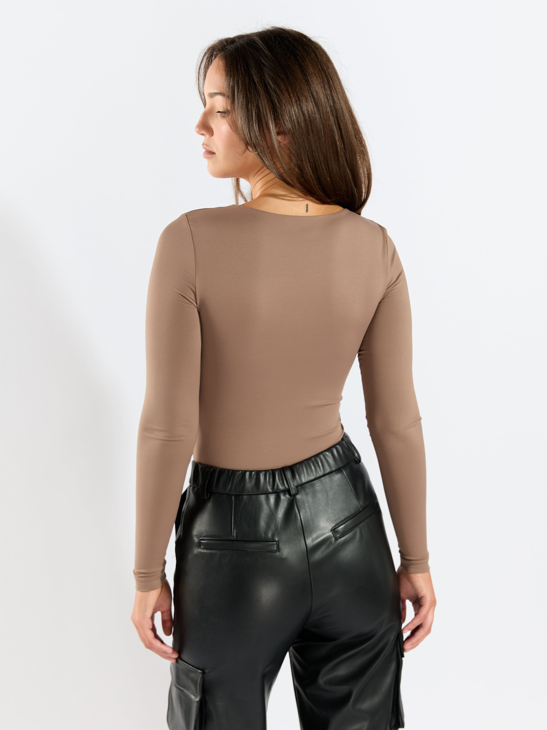 Samantha Sweetheart Long Sleeve Bodysuit