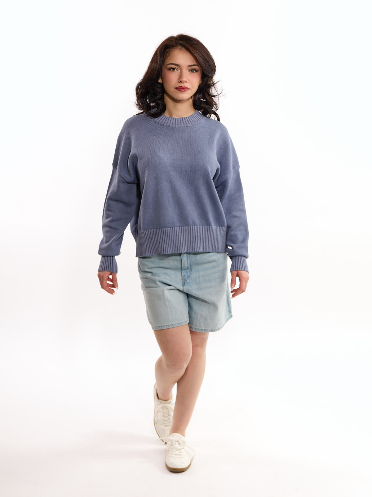 Palma Solid Long Sleeve Crew Top