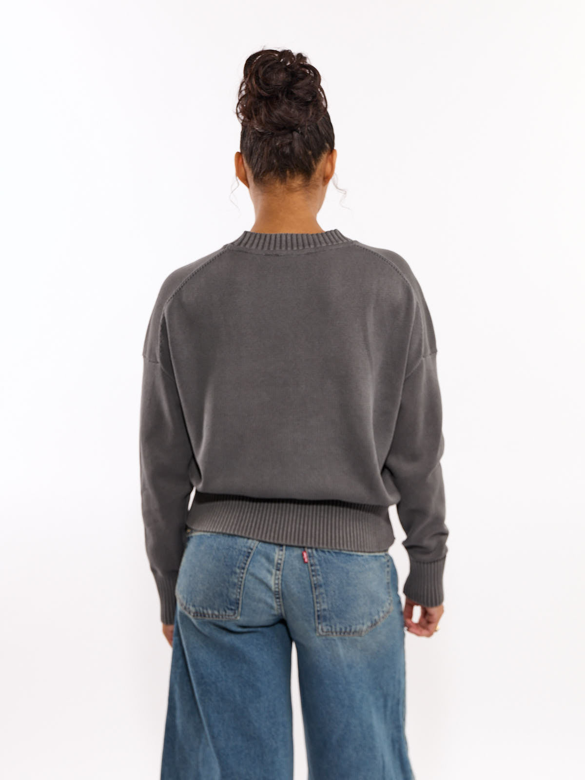 Palma Solid Long Sleeve Crew Top
