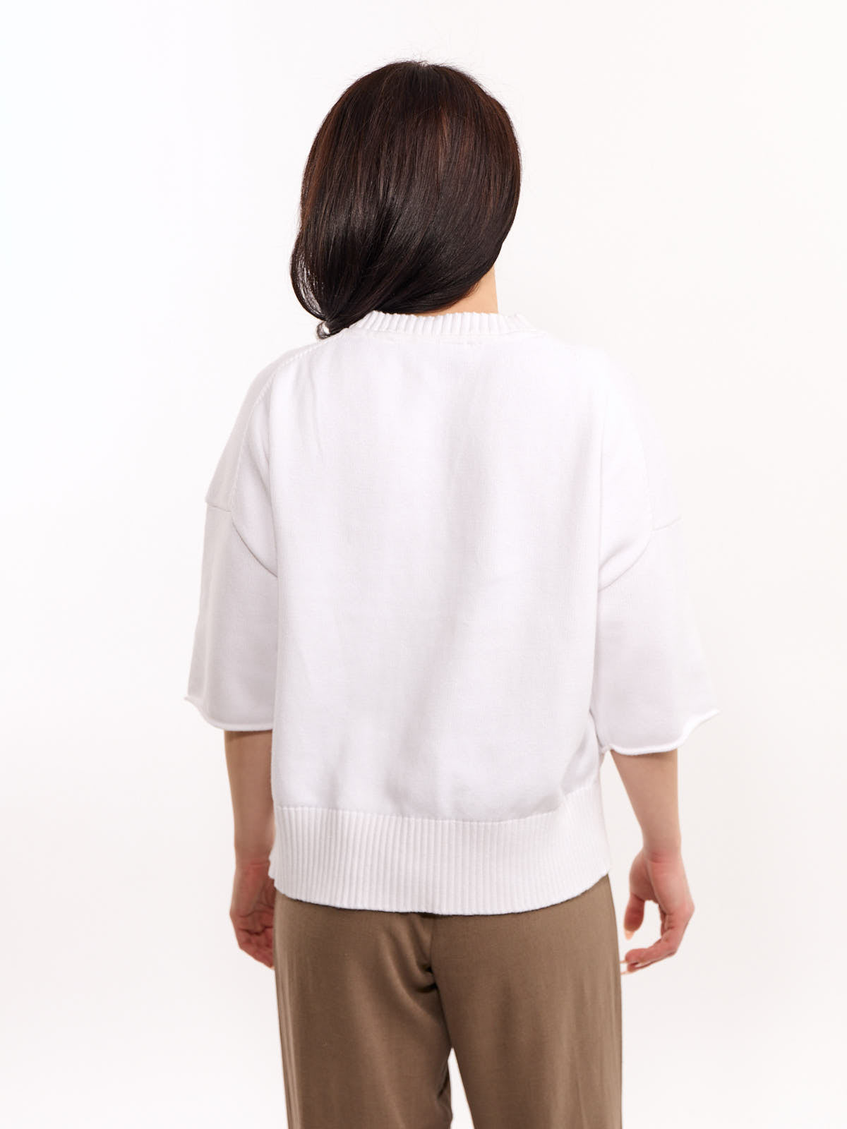 Palma Solid Short Sleeve Crew Top