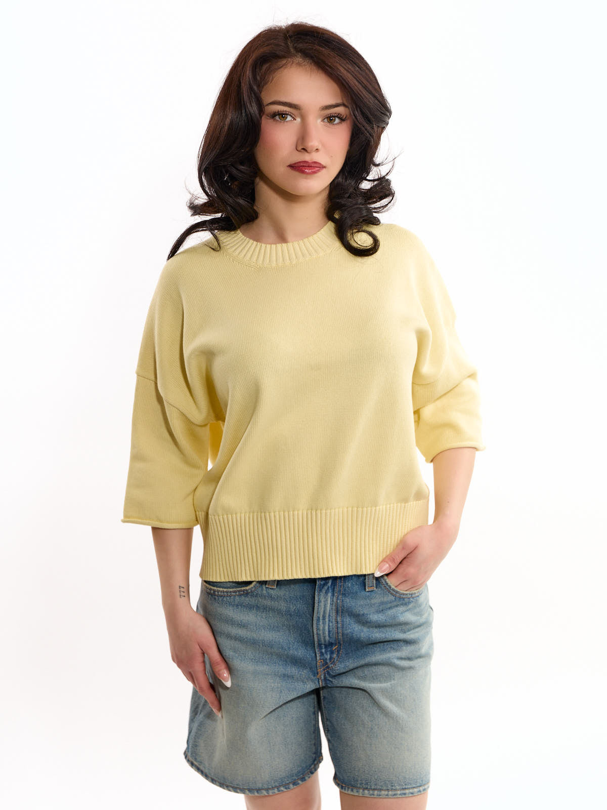 Palma Solid Short Sleeve Crew Top