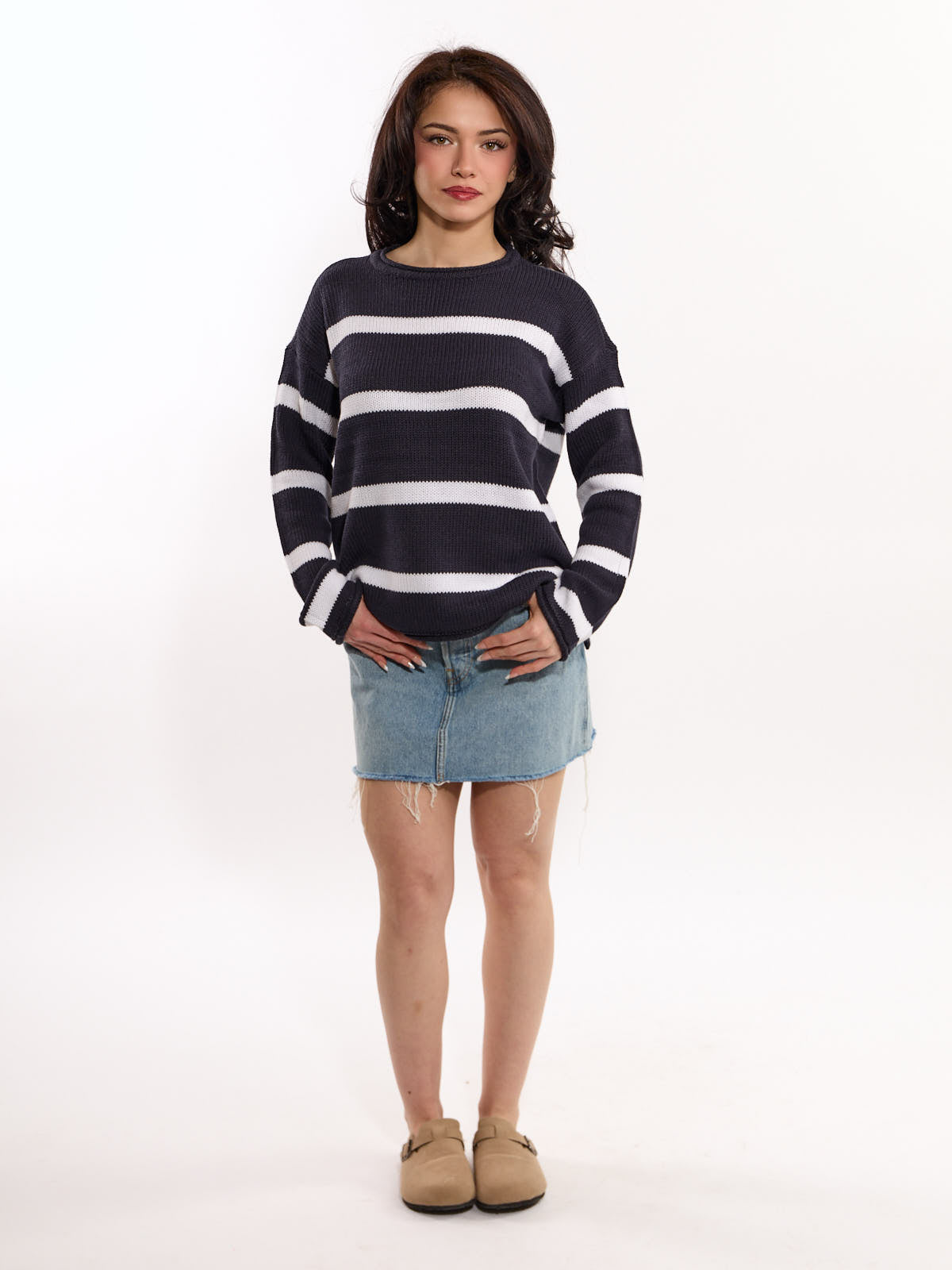 Offshore Stripe Long Sleeve Top