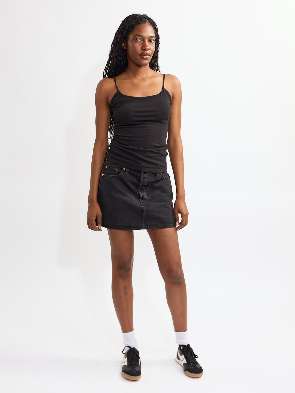 Second Skin Perla Cotton Double Line Tank Top