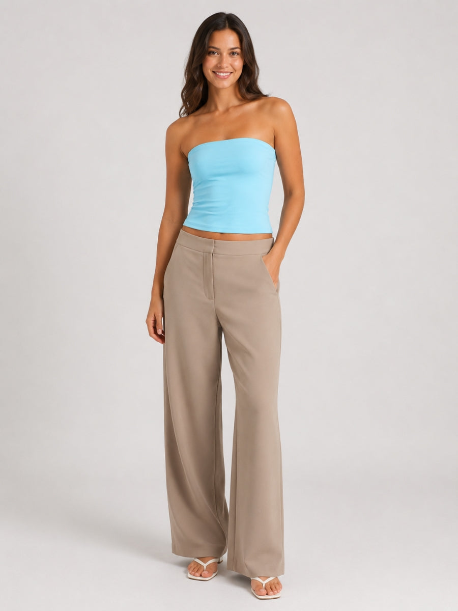 Second Skin Badia Strapless Cotton Tube Top