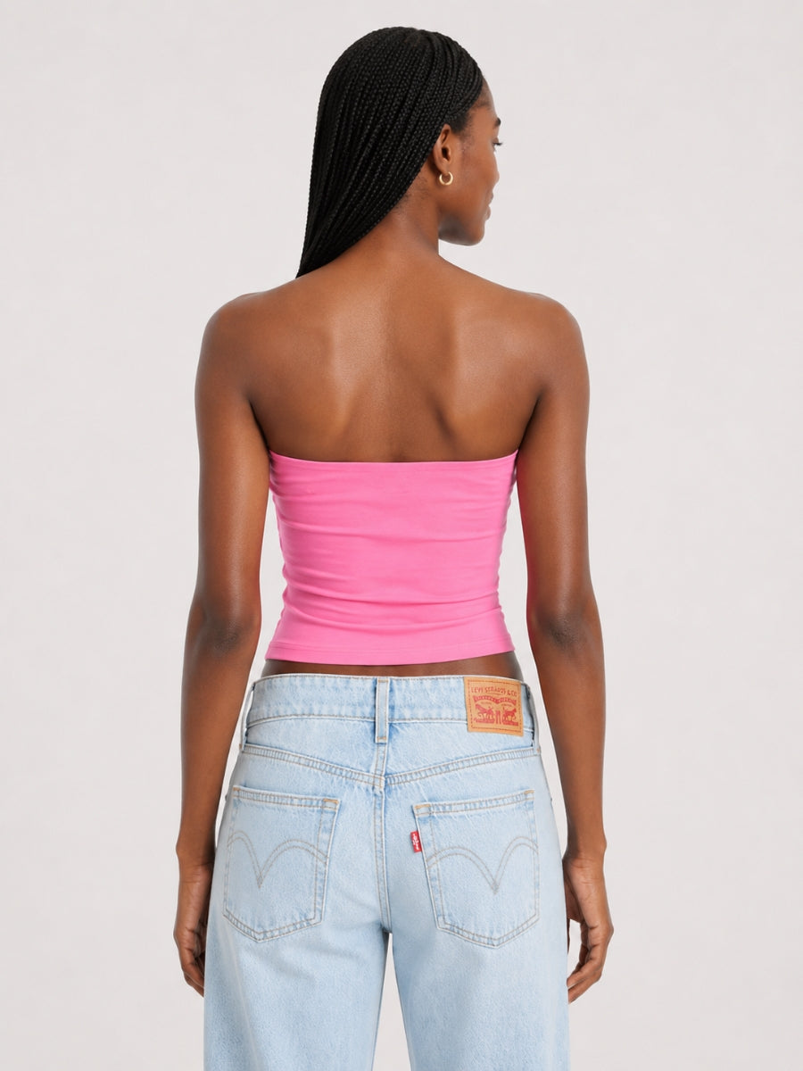 Second Skin Badia Strapless Cotton Tube Top