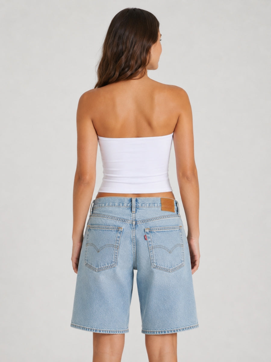 Second Skin Badia Strapless Cotton Tube Top