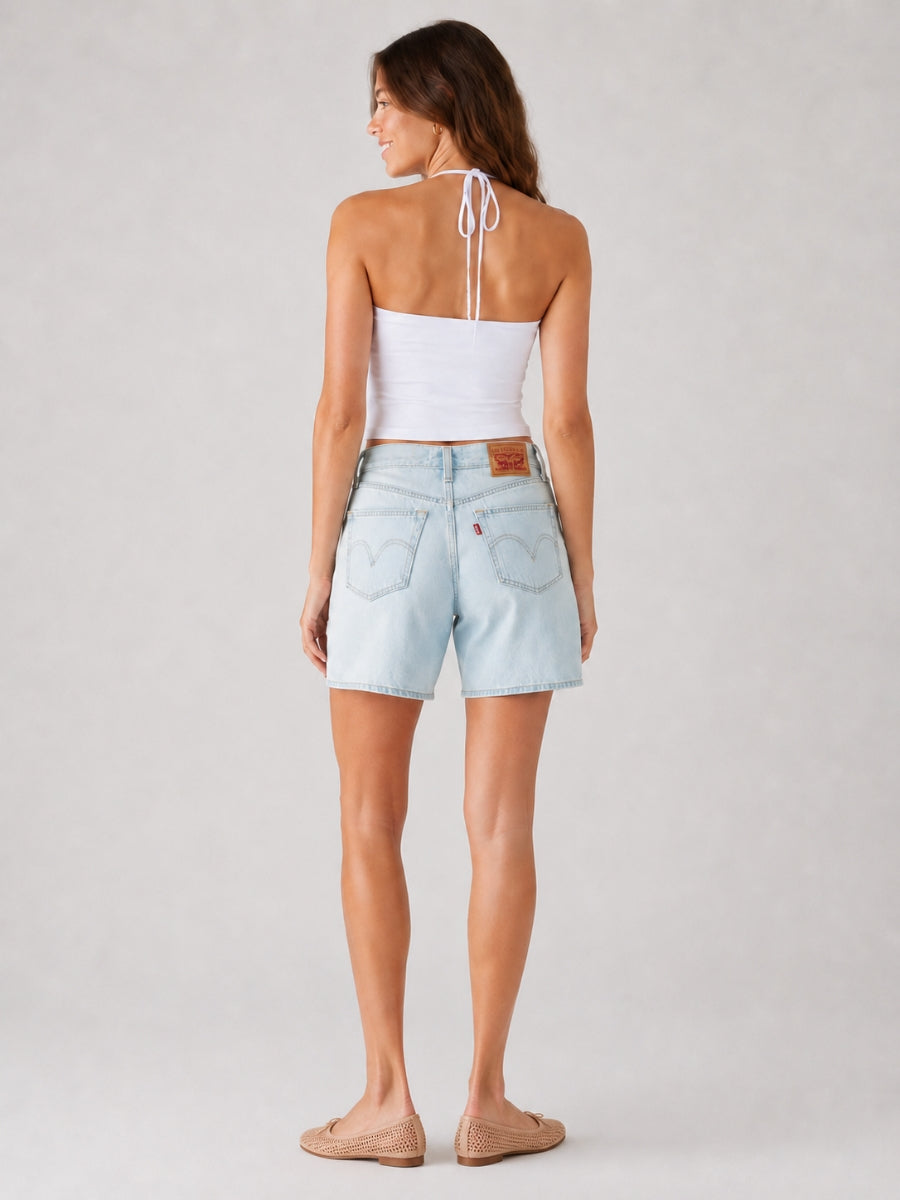 Second Skin Teo Halter Cotton Short Sleeve Top