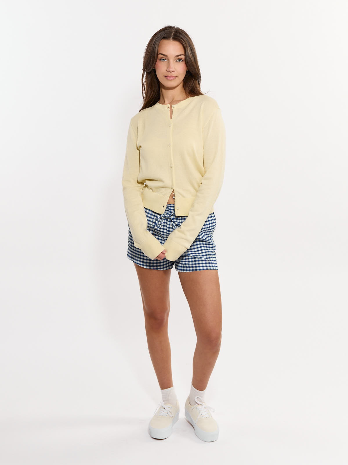Gingham Tie Short