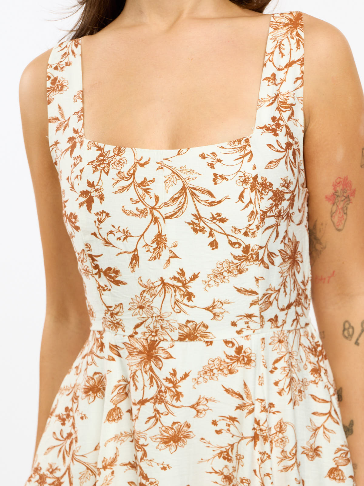 Brooks Square Neck Mini Dress