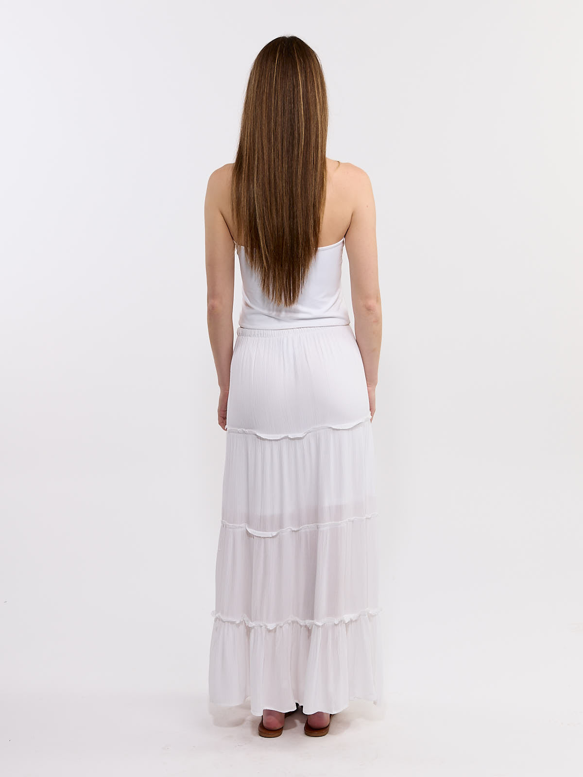 Tier Flowy Midi Skirt