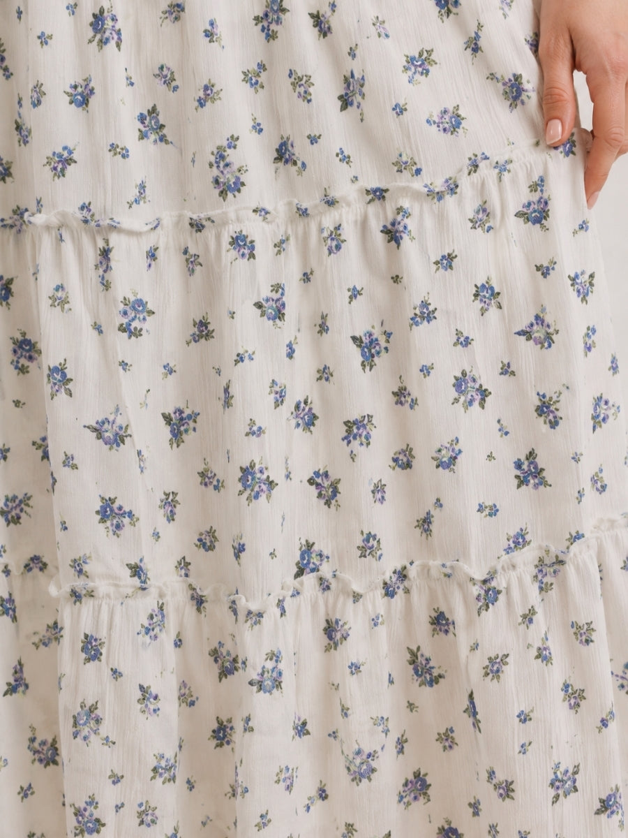 Ditzy Floral Midi Skirt