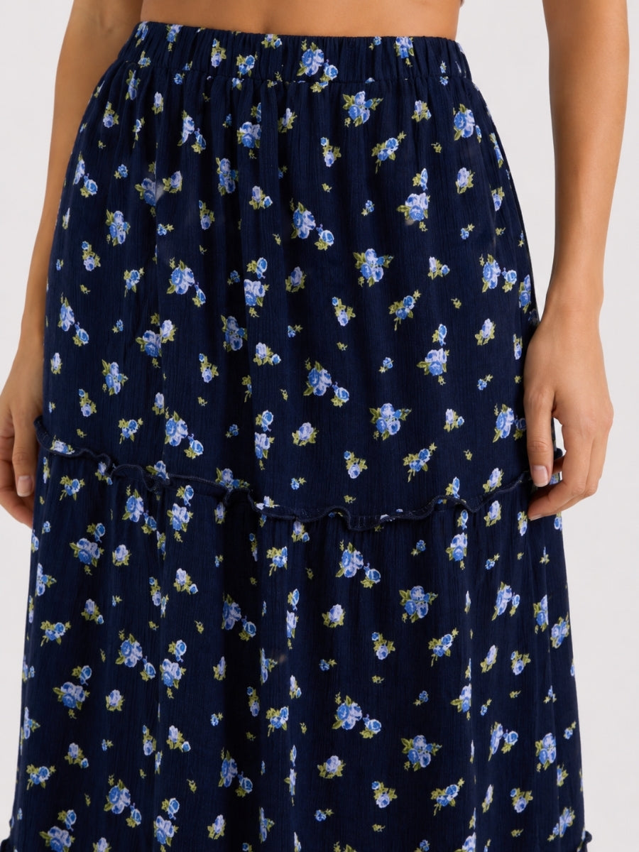 Ditzy Floral Midi Skirt
