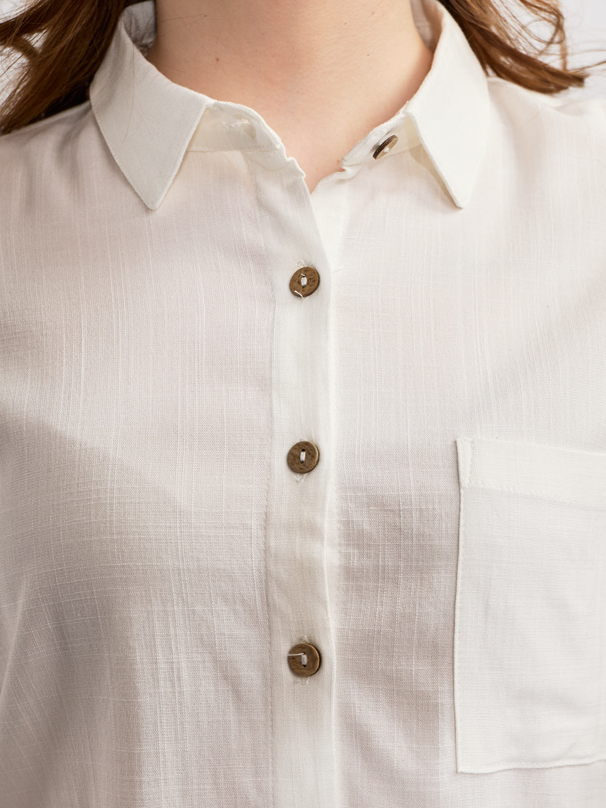 Ladies Button Front Short Sleeve Camp Shirt