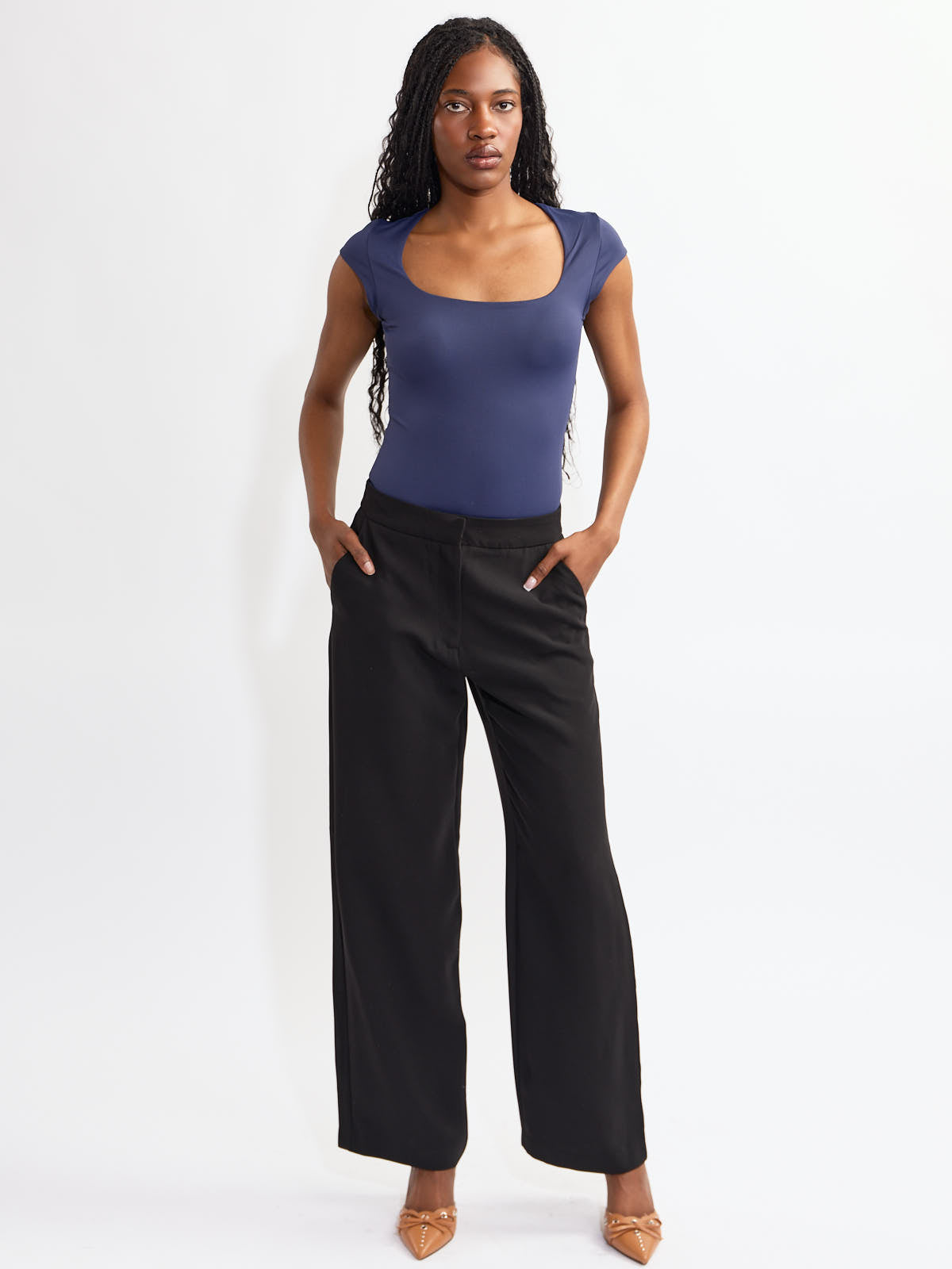 Second Skin Tiara Cap Sleeve Bodysuit