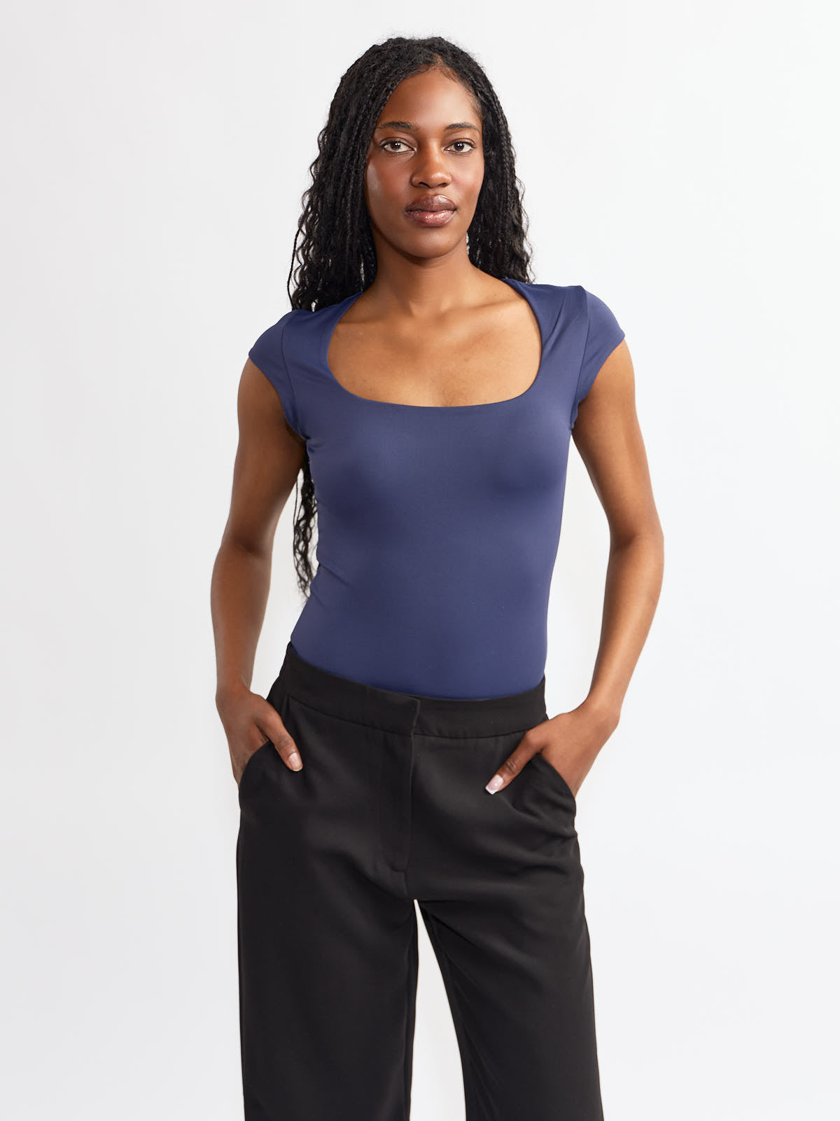 Second Skin Tiara Cap Sleeve Bodysuit