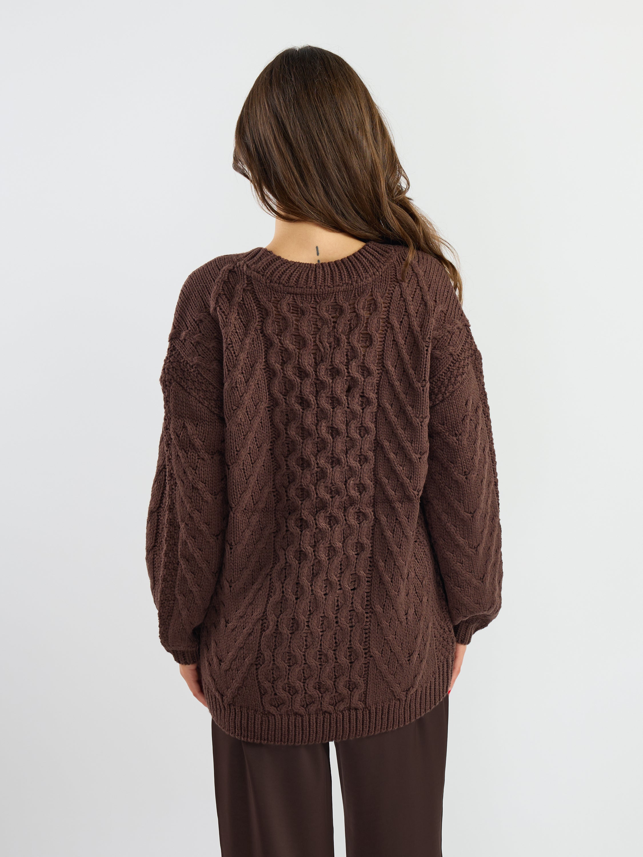 Frankie Oversized Cable Sweater