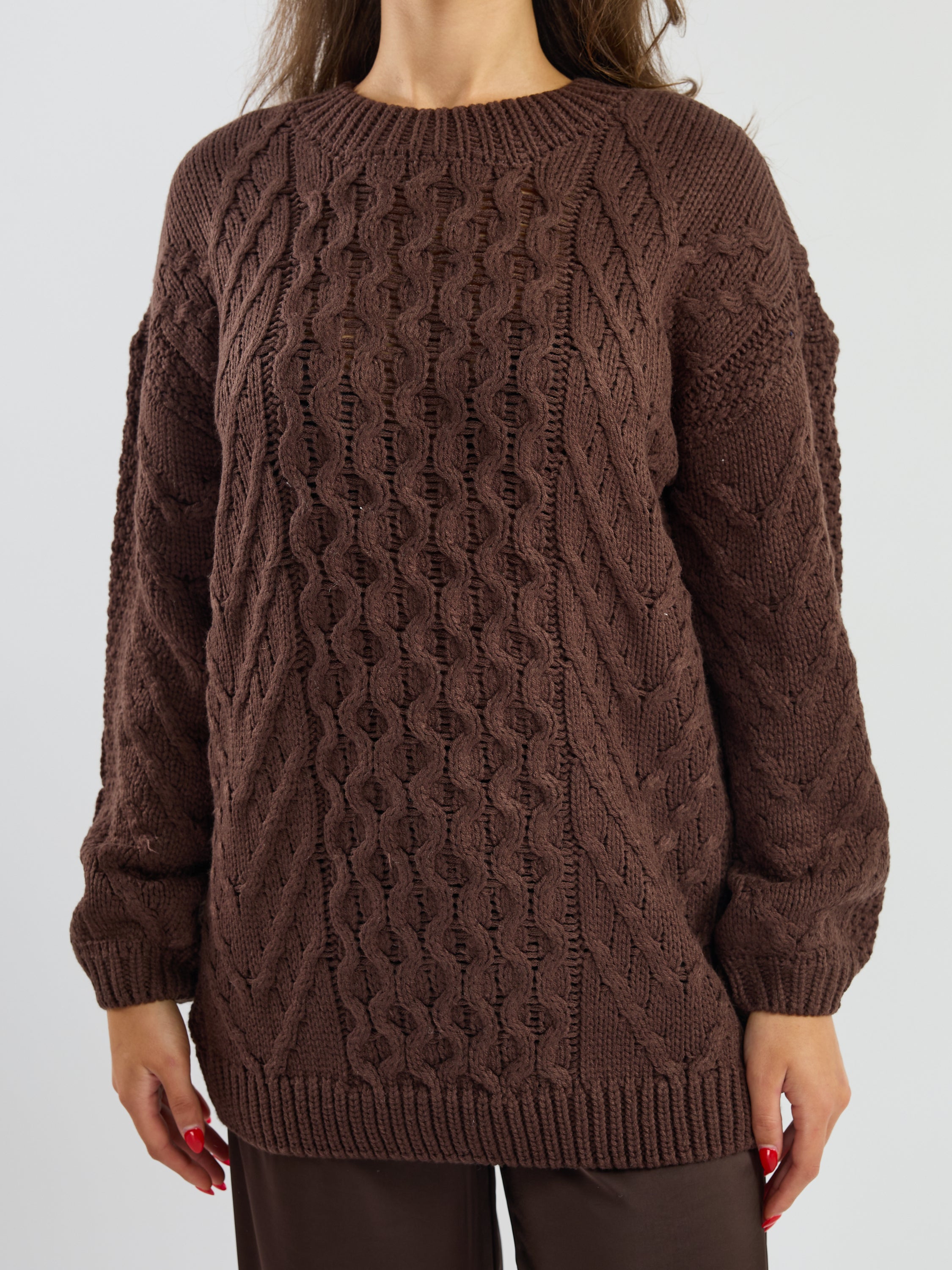 Frankie Oversized Cable Sweater