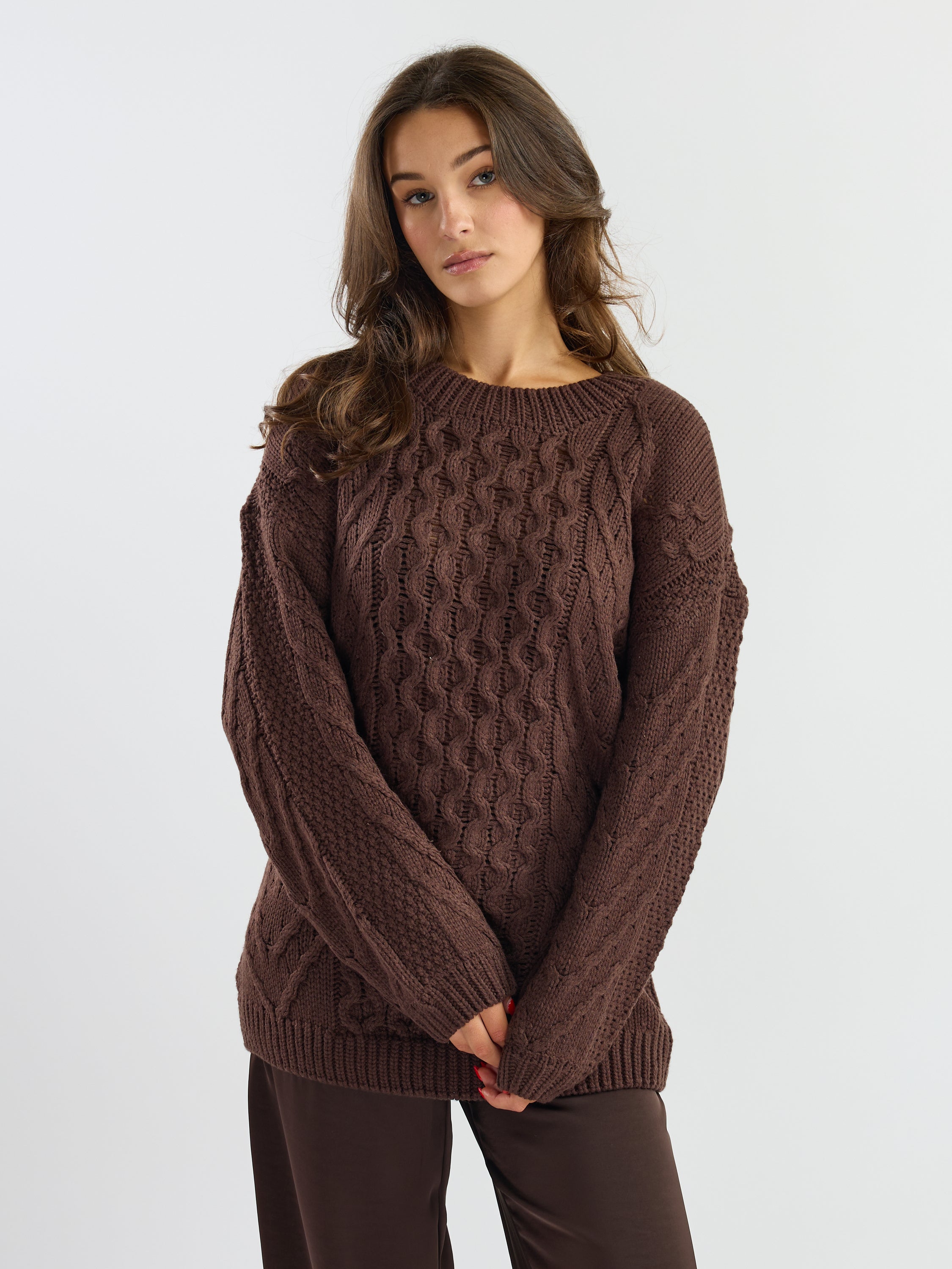 Frankie Oversized Cable Sweater