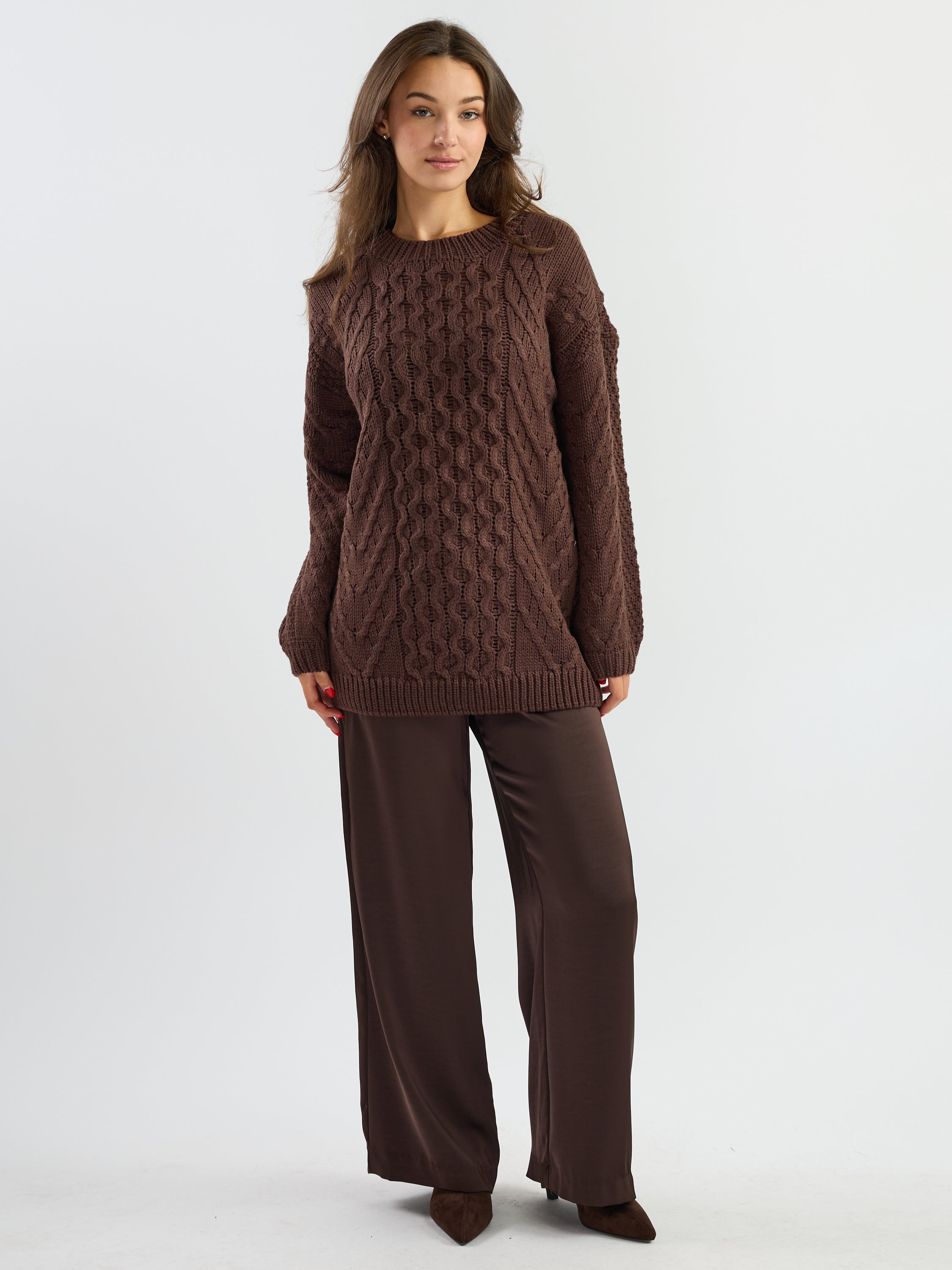 Frankie Oversized Cable Sweater