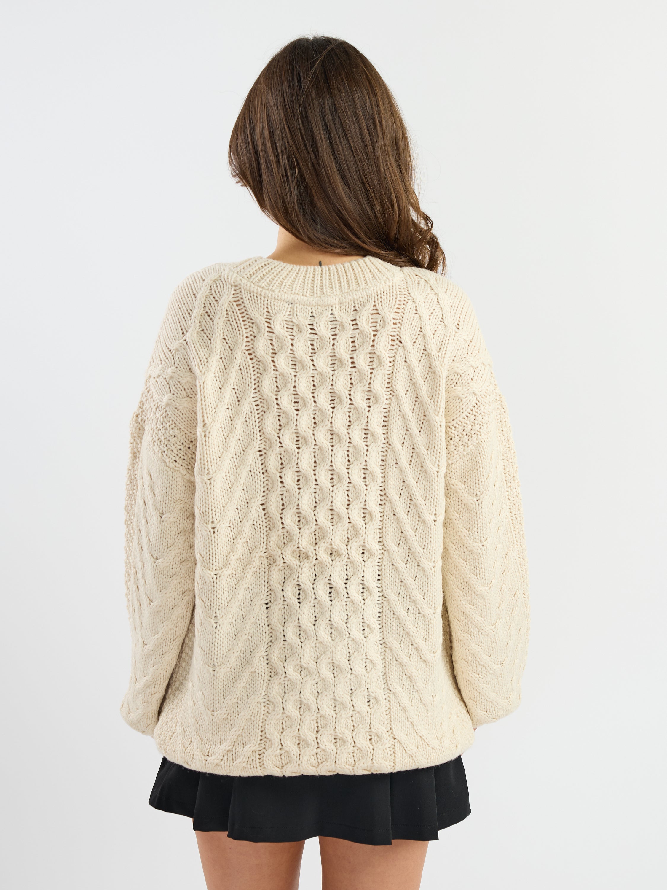 Frankie Oversized Cable Sweater