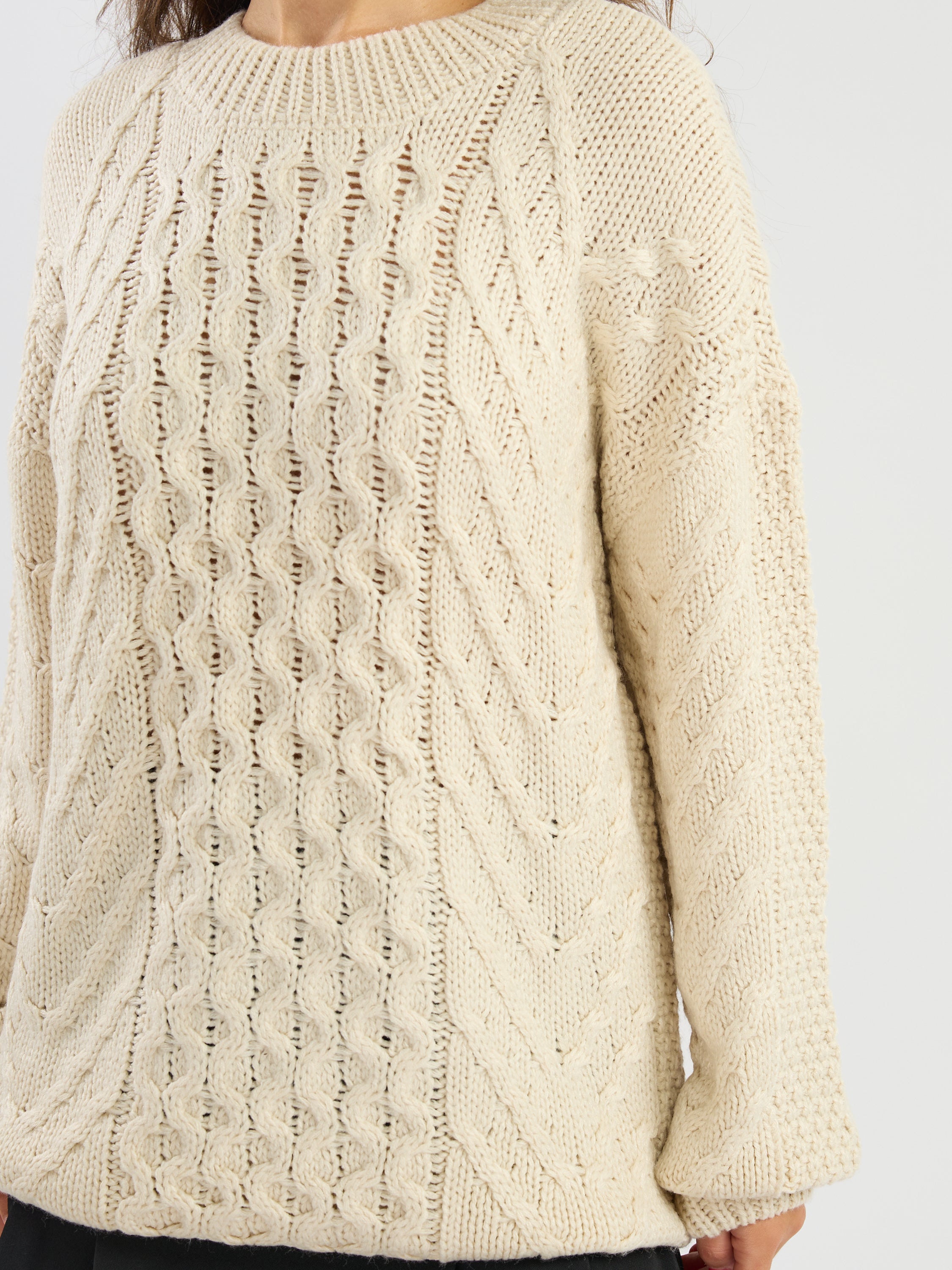Frankie Oversized Cable Sweater