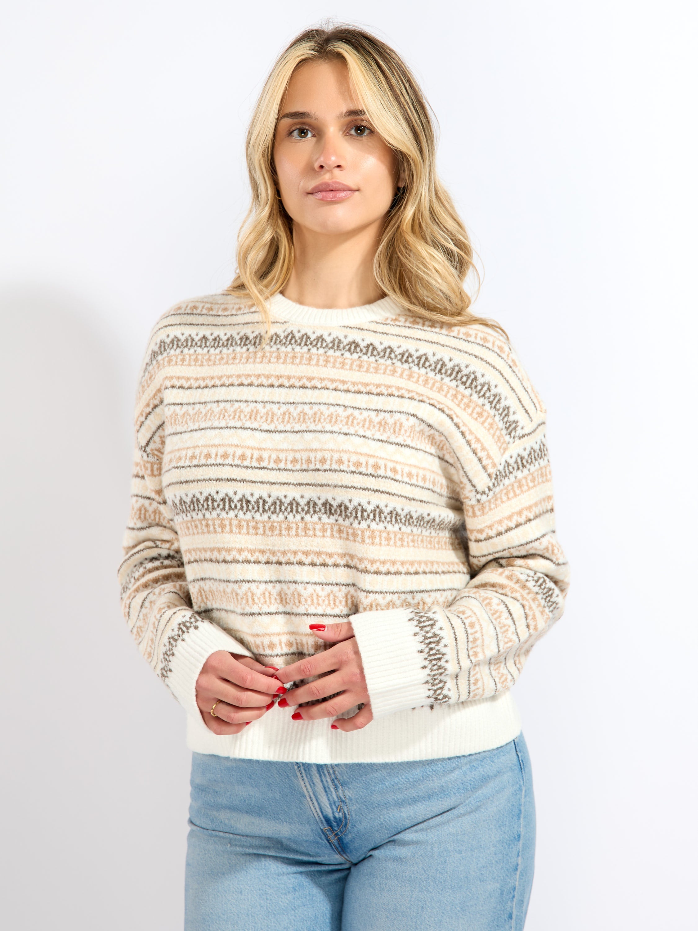 Fair Isle Crew Sweater
