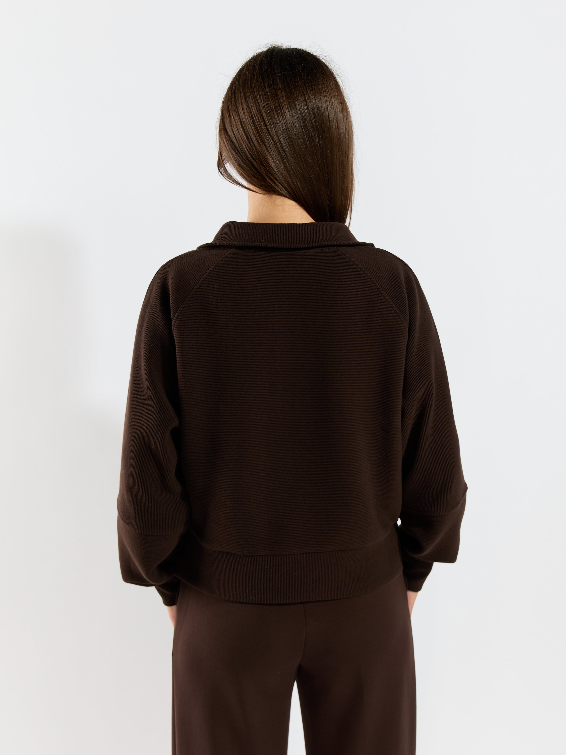 Miu Ottoman Knit 1/4 Zip Pullover