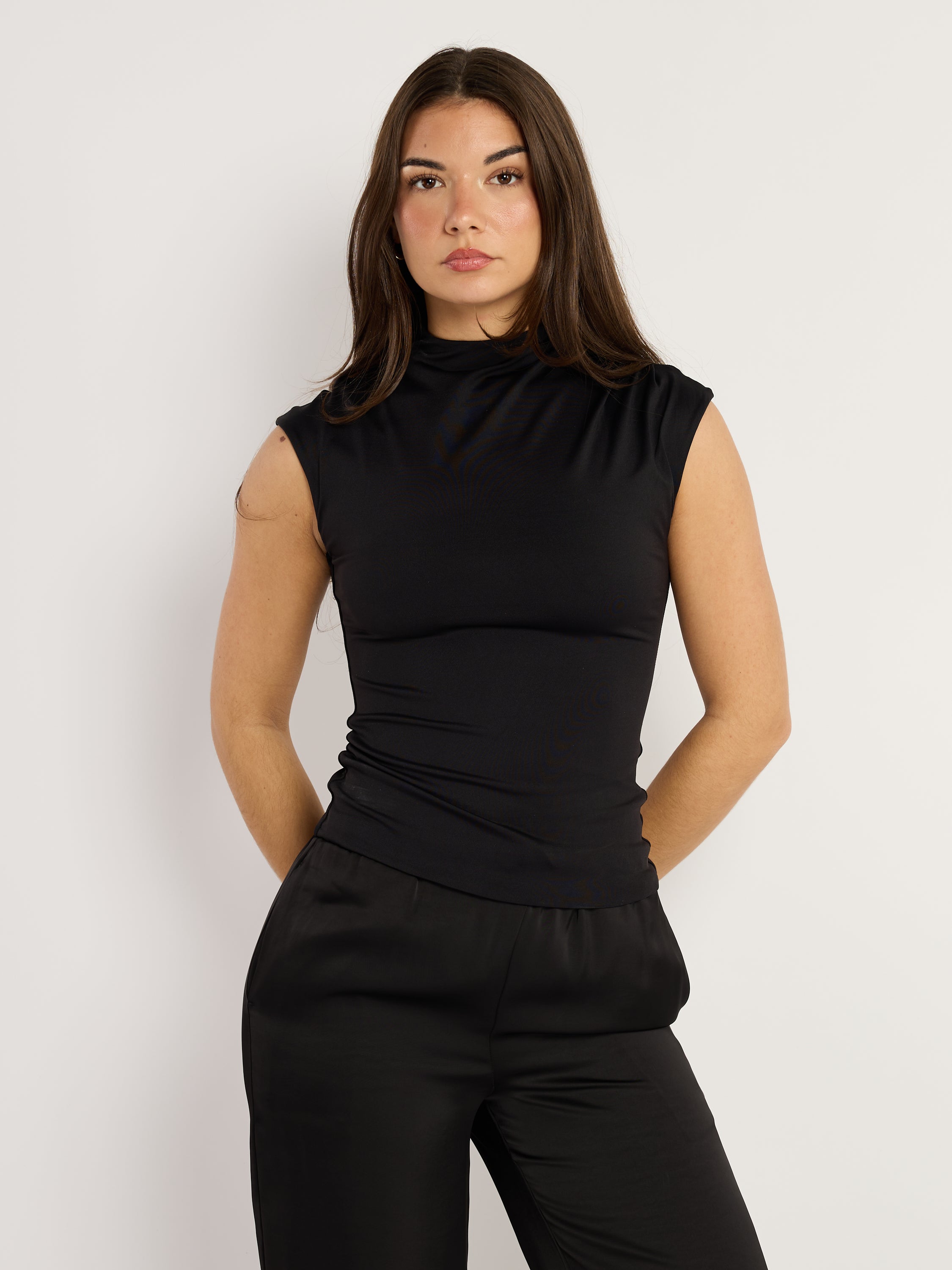 Second Skin Yvette Mock Neck Top