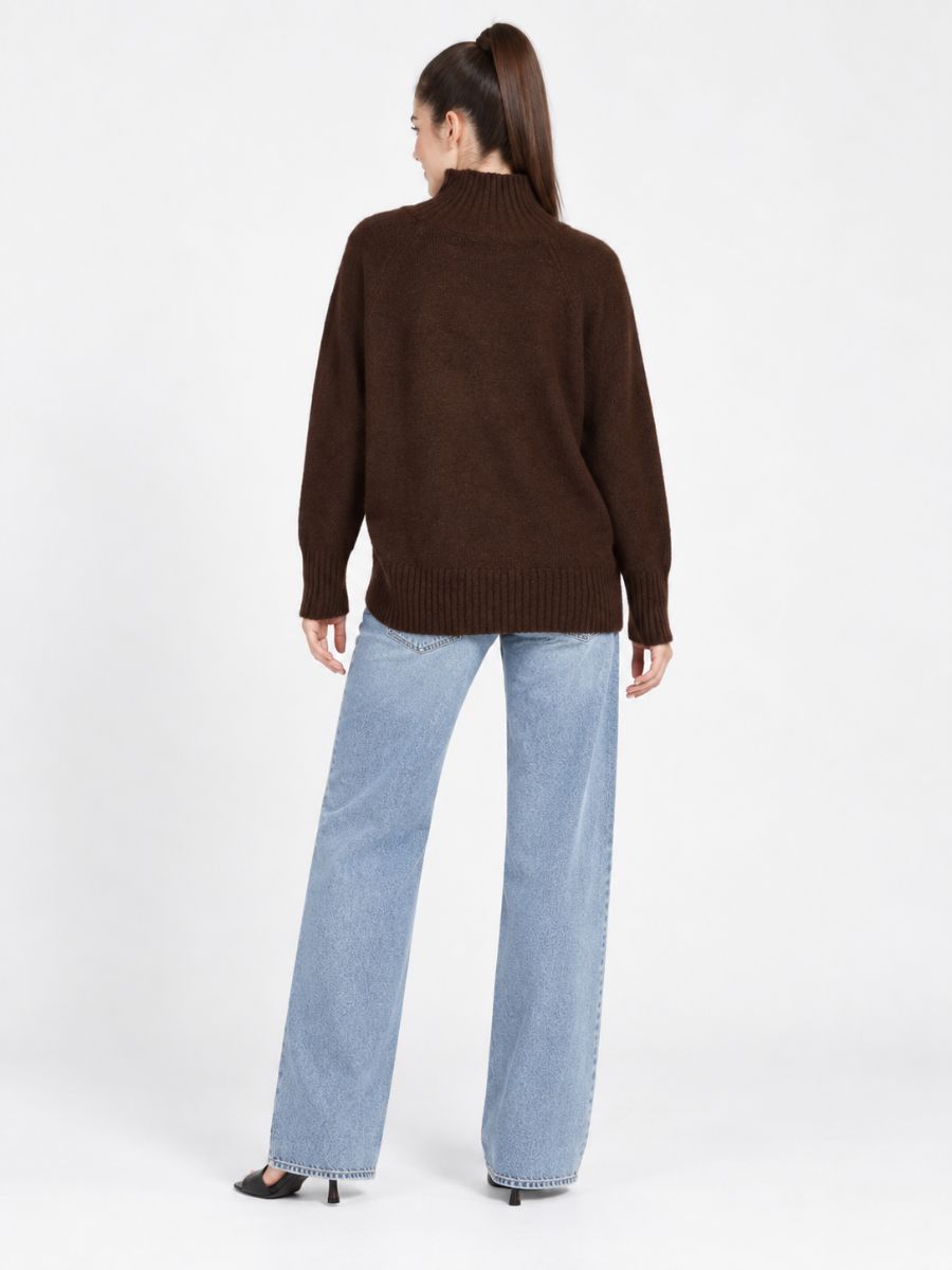 Holly Mock Neck Long Sleeve Sweater