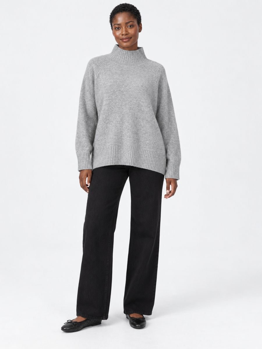Holly Mock Neck Long Sleeve Sweater