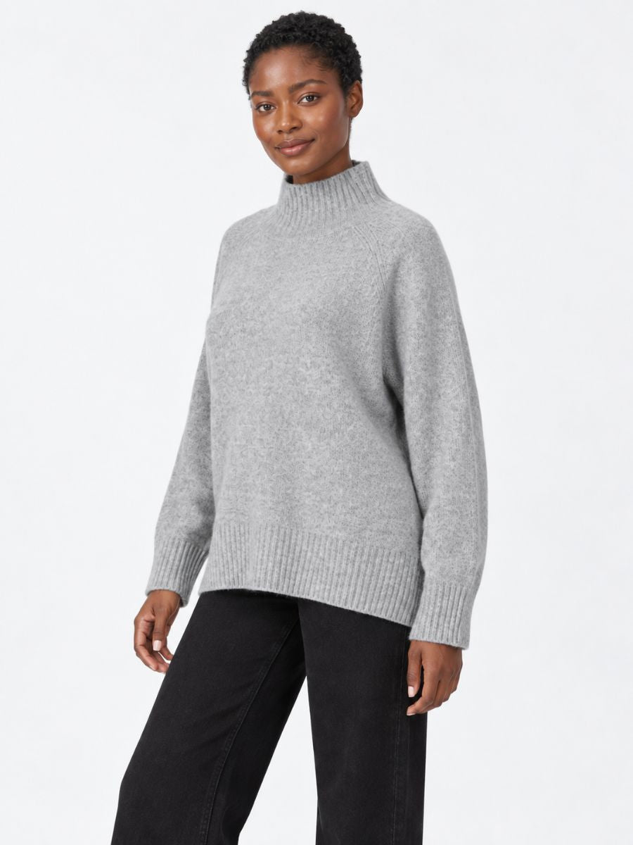 Holly Mock Neck Long Sleeve Sweater