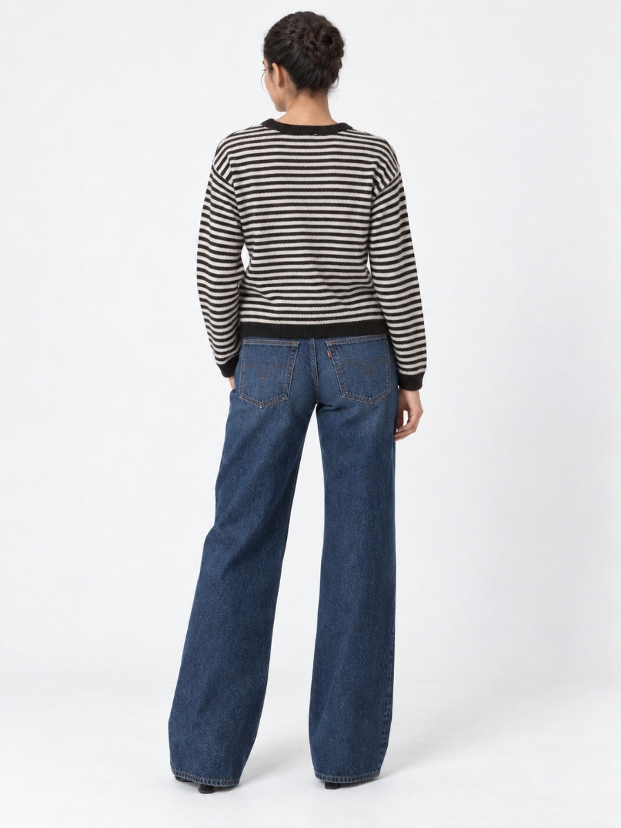 Charlotte Stripe Long Sleeve Cardigan