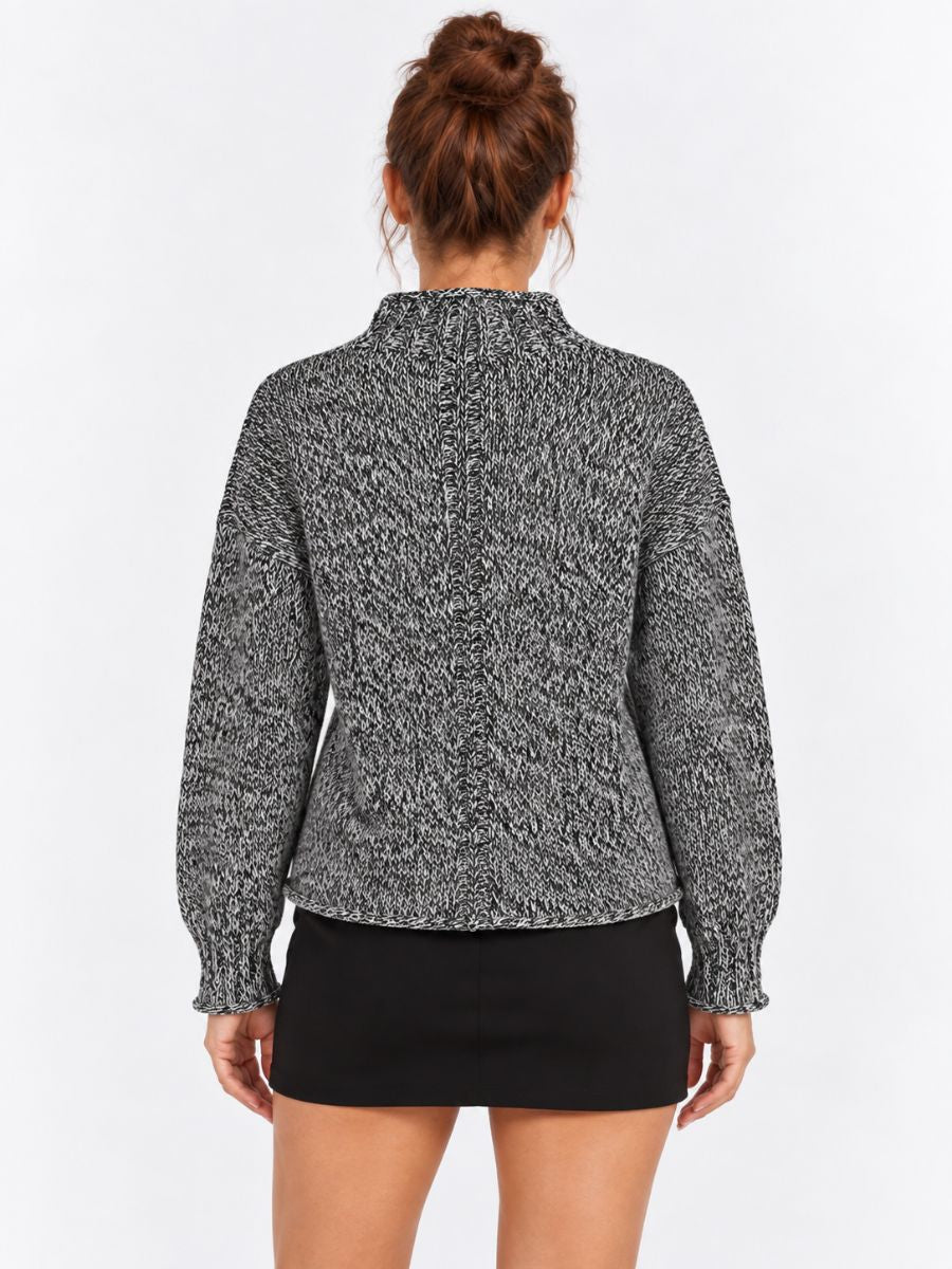 Coco Twist Mock Neck Sweater