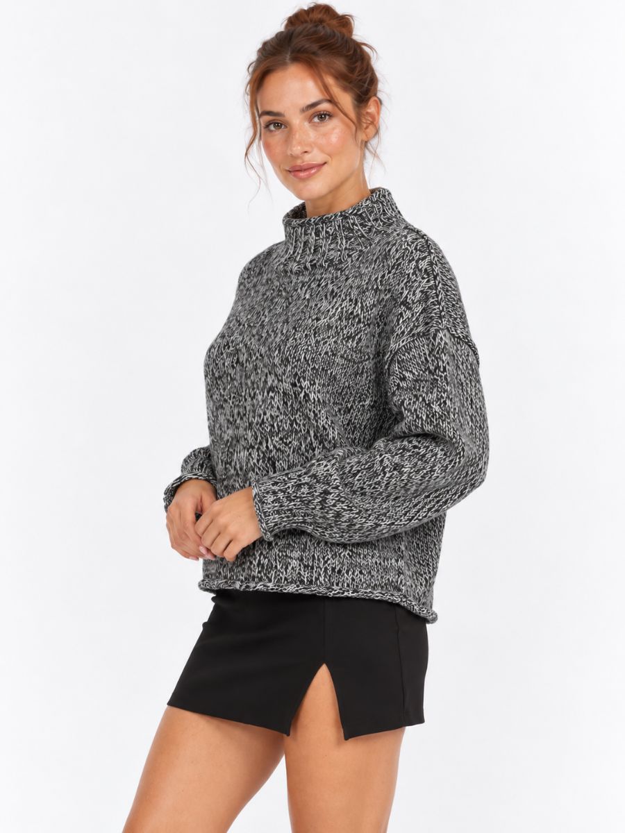 Coco Twist Mock Neck Sweater