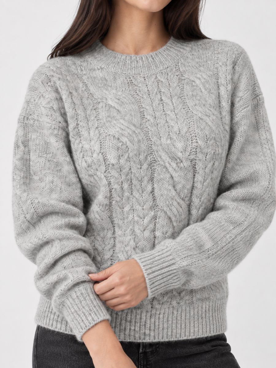 Kyle Cable Knit Wool Sweater