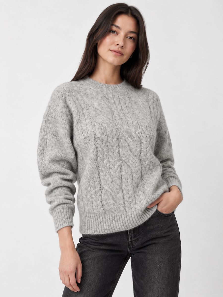 Kyle Cable Knit Wool Sweater