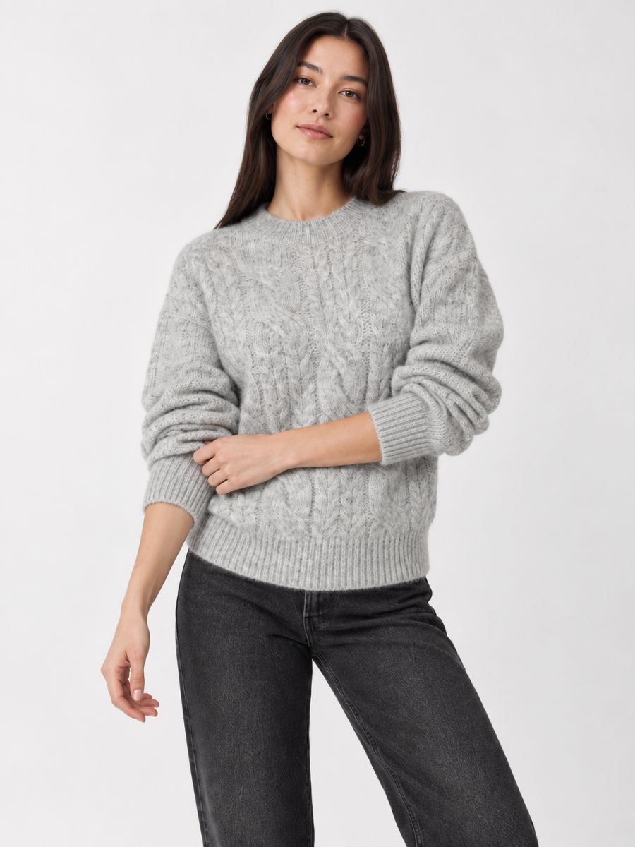 Kyle Cable Knit Wool Sweater