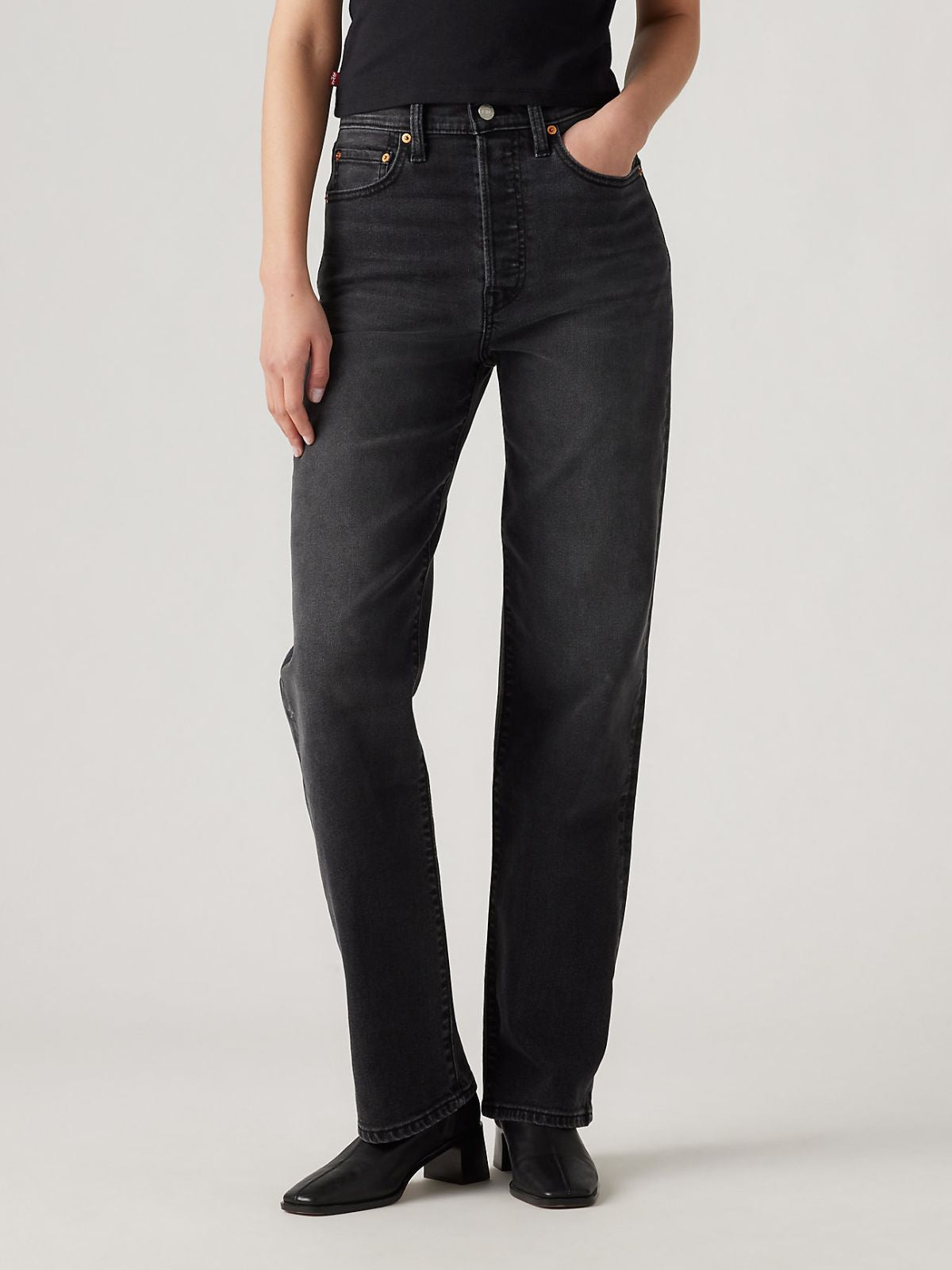 Levi's Ribcage Full Say No Go Black Jean
