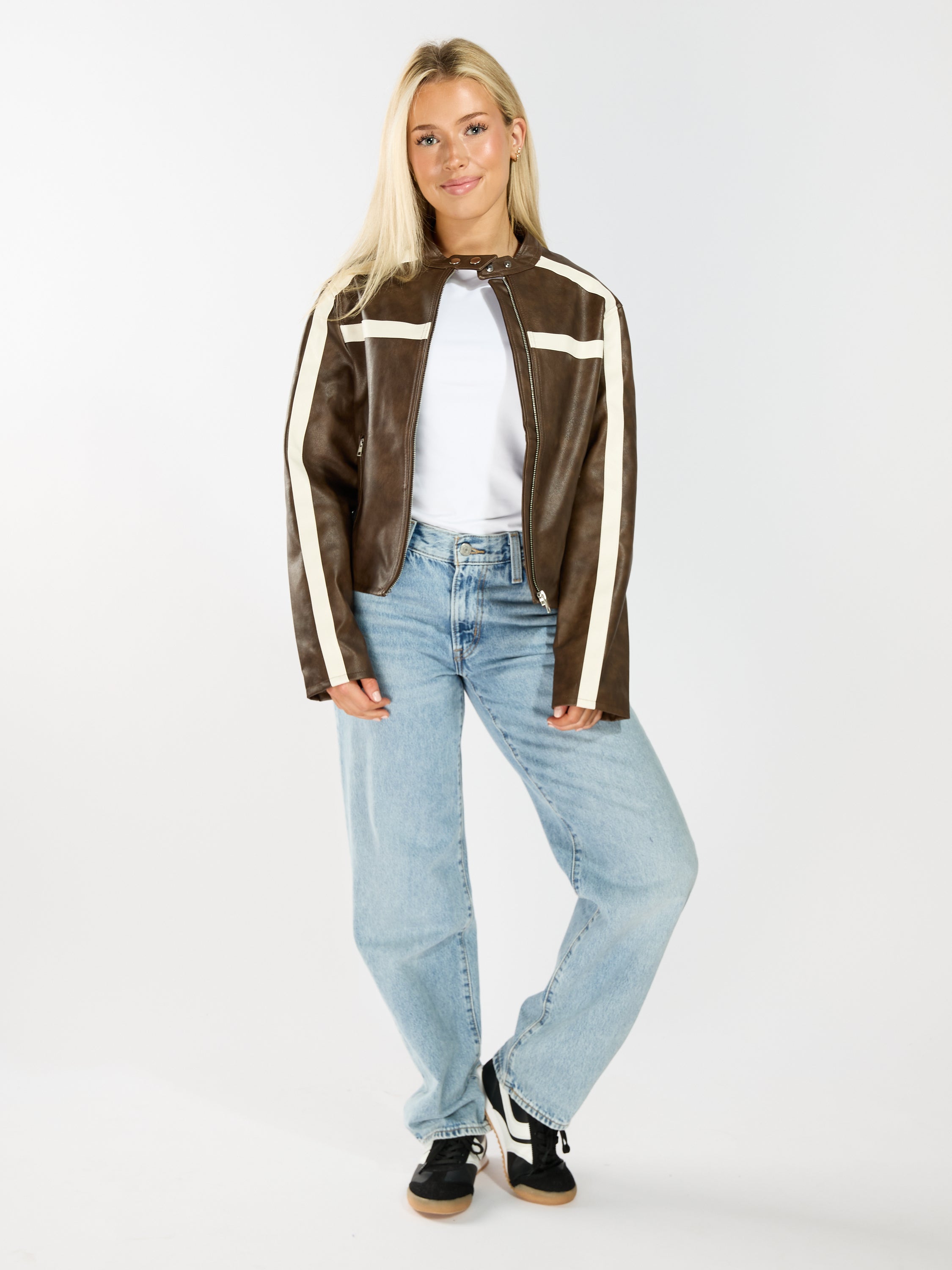 Faux Leather Shacket