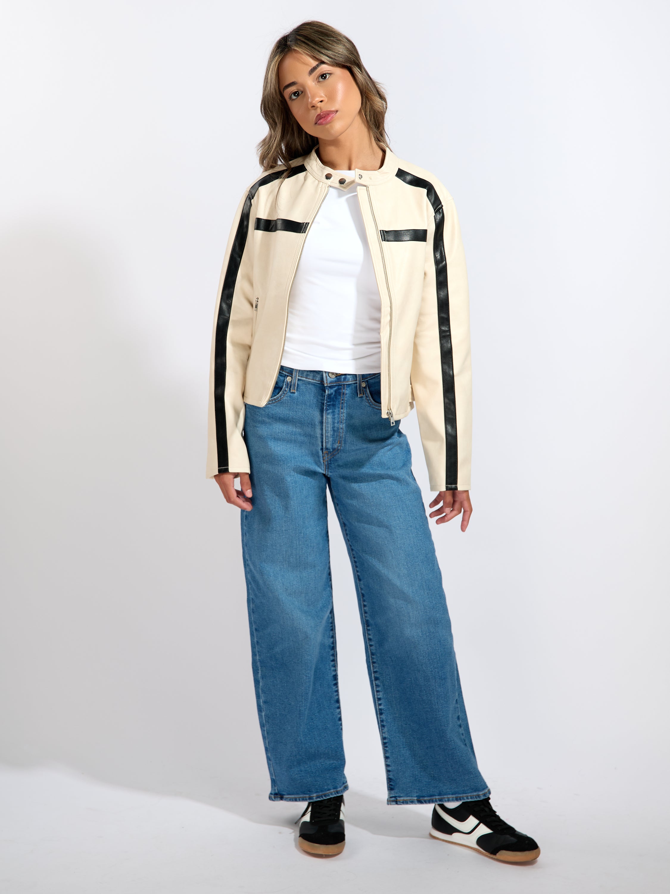 Faux Leather Shacket