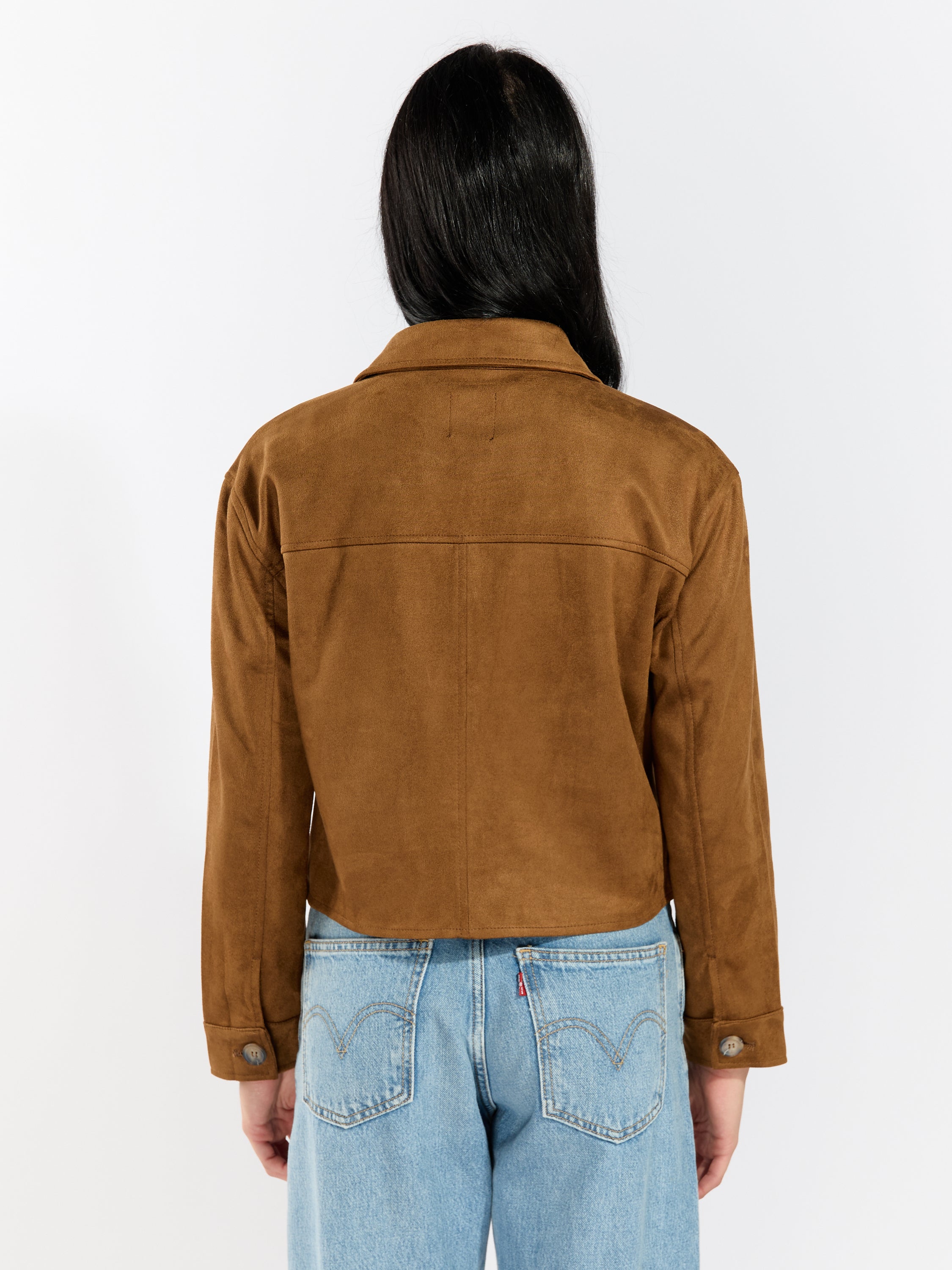 Suede Two Pocket Blazer