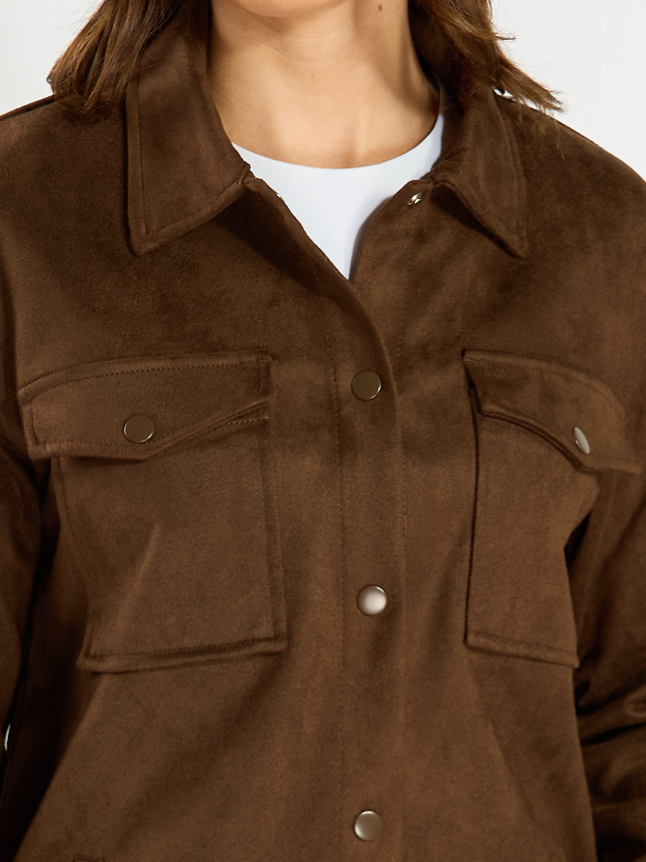 Tina Suede Shacket