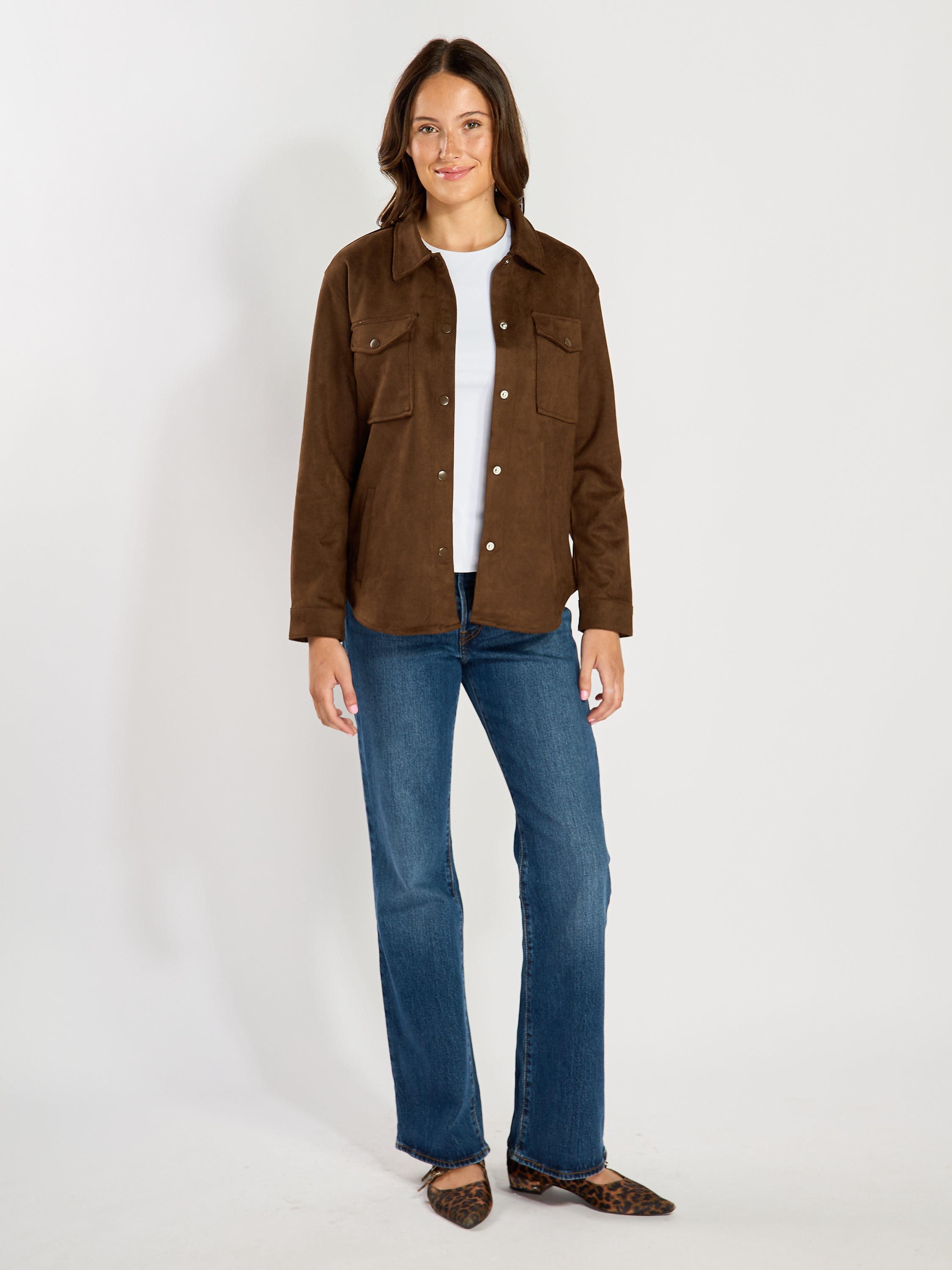 Tina Suede Shacket