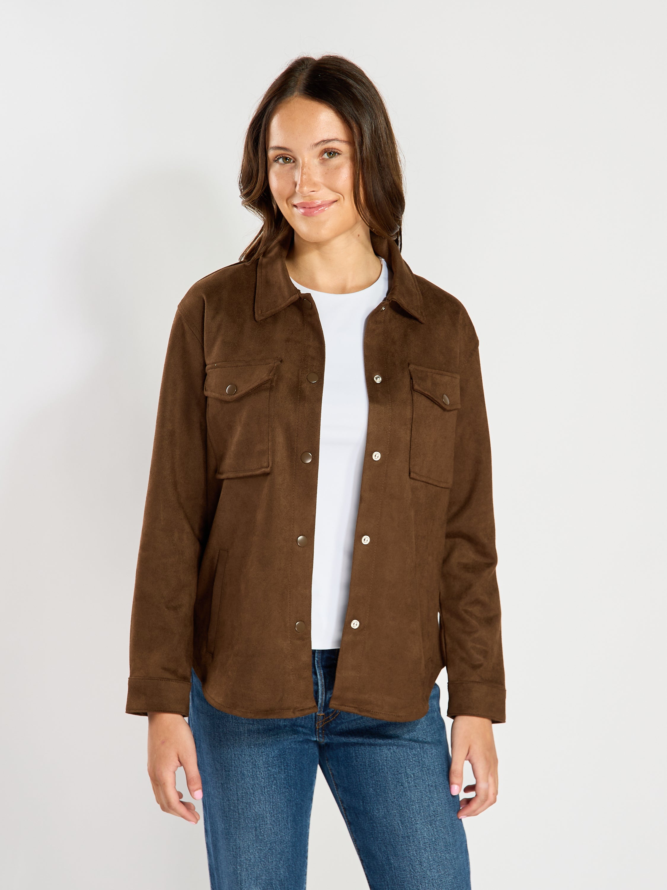 Tina Suede Shacket