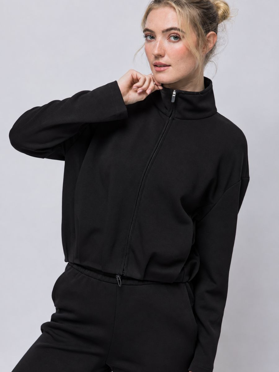 Bounce Fleece Bomber Full Zip Sweatshirt